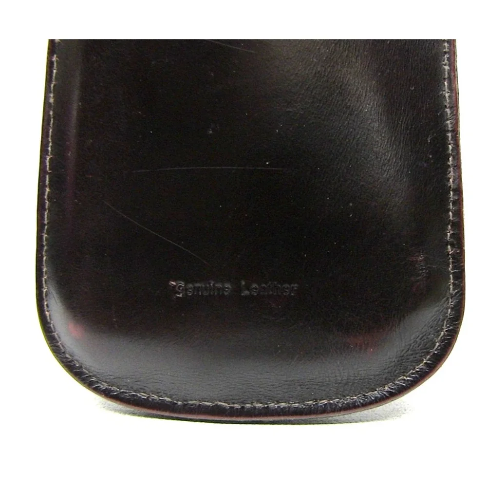 Real Heavy Leather Knife, Scissors, Marker Holder - Natural Leather, Belt Held‎